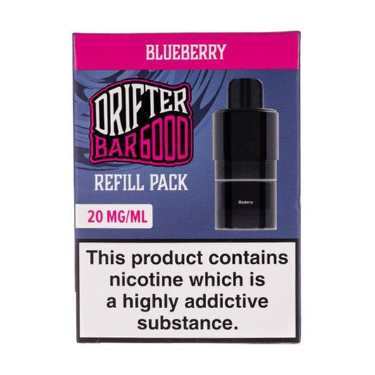 BUY 1 GET 1 FREE | Blueberry Drifter 6000 Prefilled Pod + Refill by DrifterVAPE INDIA - Vape India