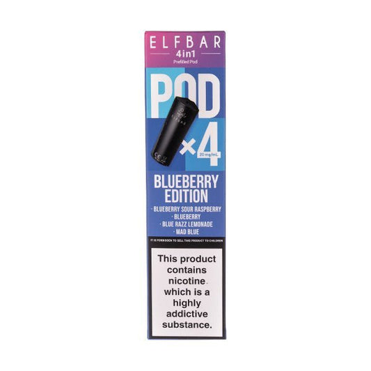 BUY 1 GET 1 FREE | Blueberry Edition 4 in 1 Prefilled Pods by Elf Bar - 4 PodsVAPE INDIA - Vape India