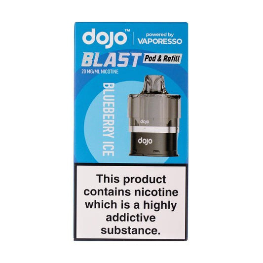BUY 1 GET 1 FREE | Blueberry Ice Dojo Blast 6000 Prefilled Pod + Refill by VaporessoVAPE INDIA - Vape India