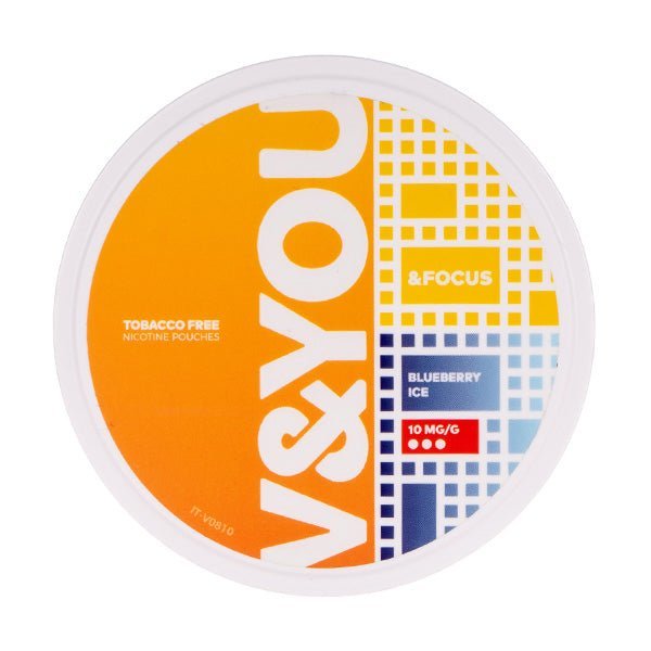 BUY 1 GET 1 FREE | Blueberry Ice &Focus Nicotine Pouches by V&YOUVAPE INDIA - Vape India