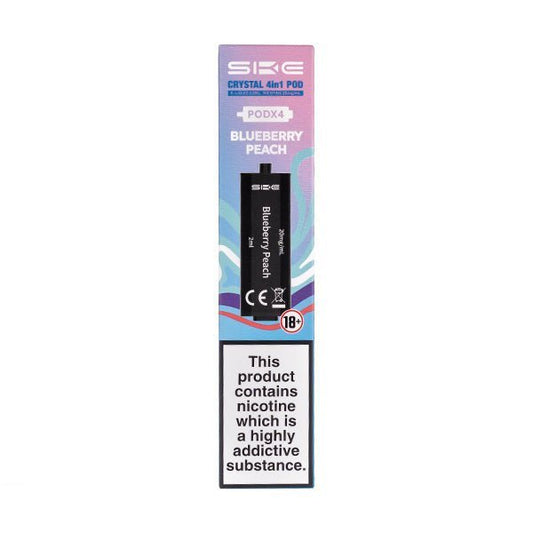 BUY 1 GET 1 FREE | Blueberry Peach Crystal 4 in 1 Prefilled Pods by SKEVAPE INDIA - Vape India