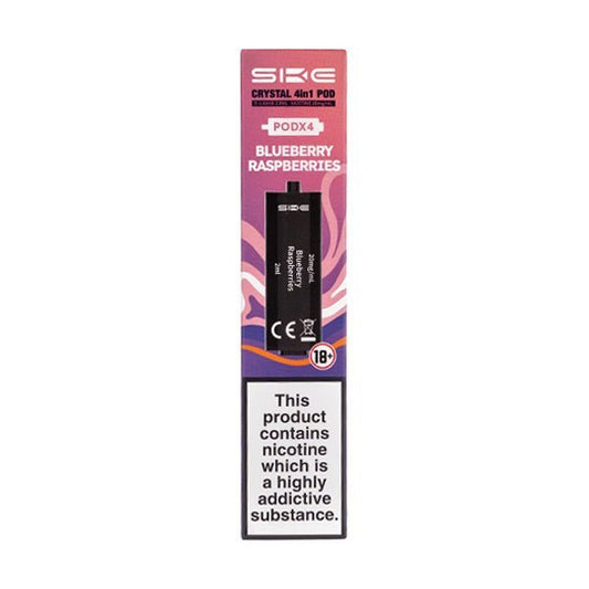 BUY 1 GET 1 FREE | Blueberry Raspberries Crystal 4 in 1 Prefilled Pods by SKEVAPE INDIA - Vape India