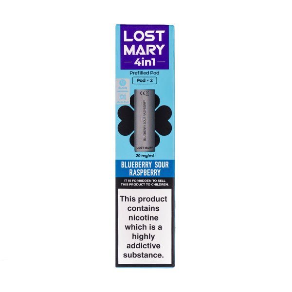 BUY 1 GET 1 FREE | Blueberry Sour Raspberry 4 - in - 1 Prefilled Pods by Lost MaryVAPE INDIA - Vape India