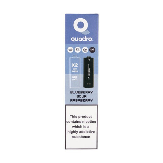 BUY 1 GET 1 FREE | Blueberry Sour Raspberry 4 in 1 Prefilled Pods by QuadroVAPE INDIA - Vape India