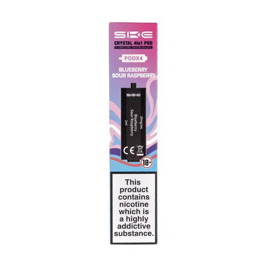 BUY 1 GET 1 FREE | Blueberry Sour Raspberry Crystal 4 in 1 Prefilled Pods by SKEVAPE INDIA - Vape India