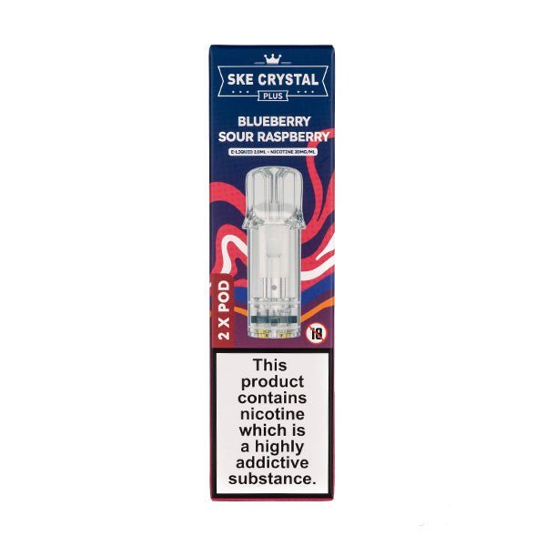 BUY 1 GET 1 FREE | Blueberry Sour Raspberry Crystal Plus Prefilled Pods by SKEVAPE INDIA - Vape India