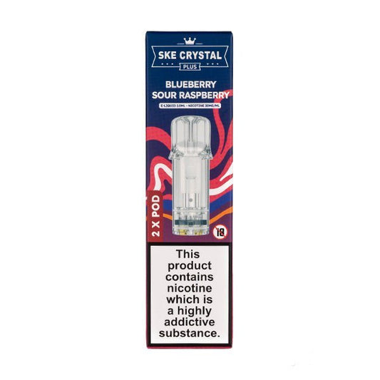 BUY 1 GET 1 FREE | Blueberry Sour Raspberry Crystal Plus Prefilled Pods by SKEVAPE INDIA - Vape India