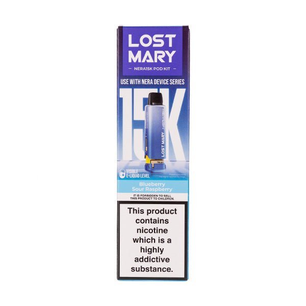 BUY 1 GET 1 FREE | Blueberry Sour Raspberry Nera 15k Prefilled Pod + Refill by Lost MaryVAPE INDIA - Vape India