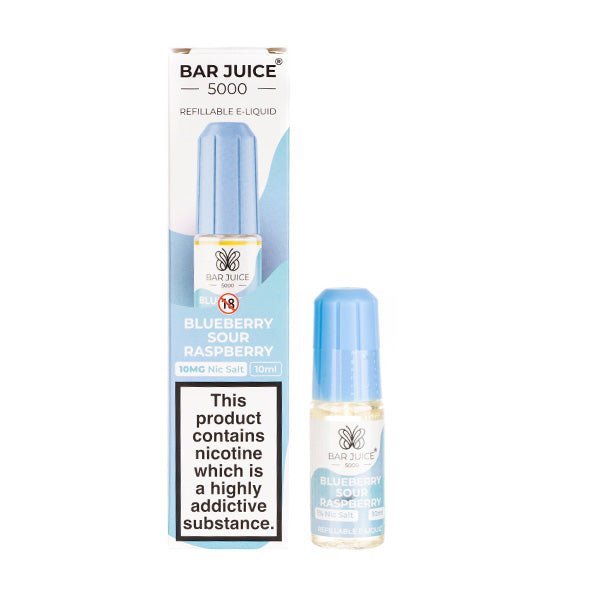 BUY 1 GET 1 FREE | Blueberry Sour Raspberry Nic Salt E - Liquid by Bar Juice 5000VAPE INDIA - Vape India