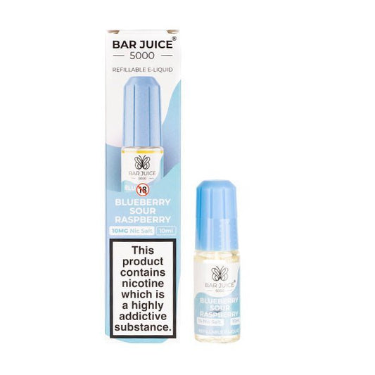 BUY 1 GET 1 FREE | Blueberry Sour Raspberry Nic Salt E - Liquid by Bar Juice 5000VAPE INDIA - Vape India
