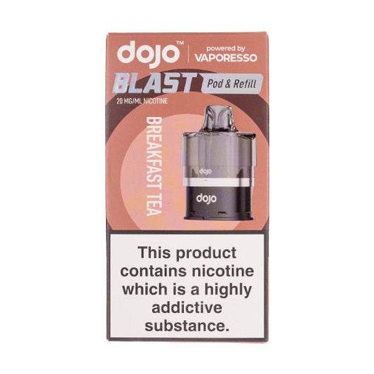 BUY 1 GET 1 FREE | Breakfast Tea Dojo Blast 6000 Prefilled Pod + Refill by VaporessoVAPE INDIA - Vape India