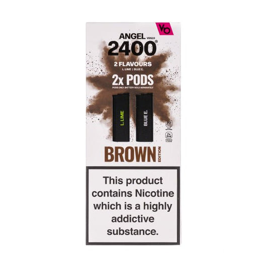 BUY 1 GET 1 FREE | Brown Edition 1 Vapes Bar Angel 2400 Prefilled PodsVAPE INDIA - Vape India