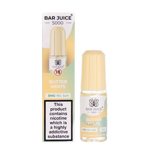 BUY 1 GET 1 FREE | Butter Mints Nic Salt E - Liquid by Bar Juice 5000VAPE INDIA - Vape India