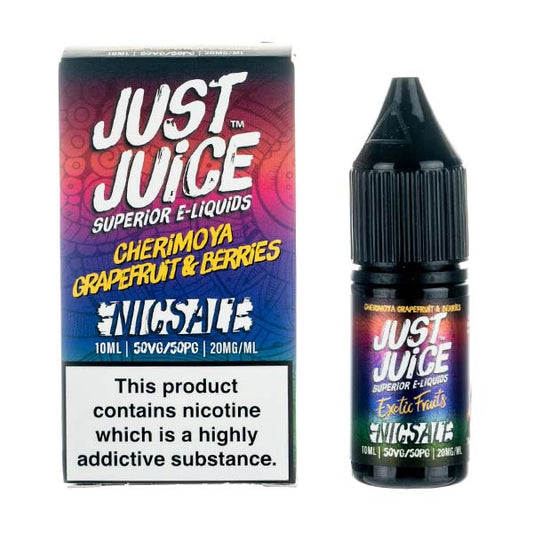 BUY 1 GET 1 FREE | Cherimoya, Grapefruit & Berries Nic Salt E - Liquid by Just JuiceVAPE INDIA - Vape India