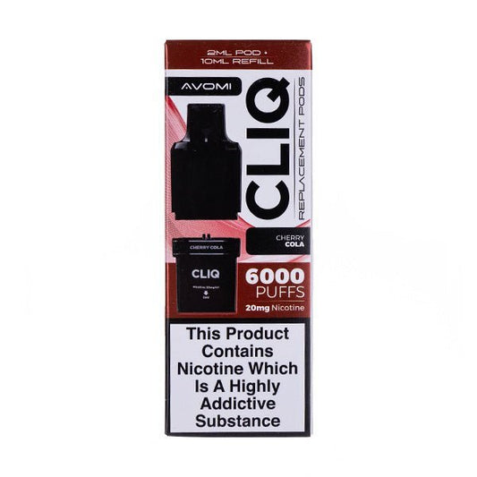 BUY 1 GET 1 FREE | Cherry Cola Cliq 6000 Prefilled Pod + Refill by AvomiVAPE INDIA - Vape India