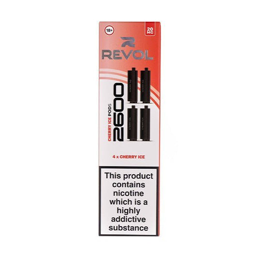 BUY 1 GET 1 FREE | Cherry Ice 4 - in - 1 2600 Prefilled Pods by RevolVAPE INDIA - Vape India