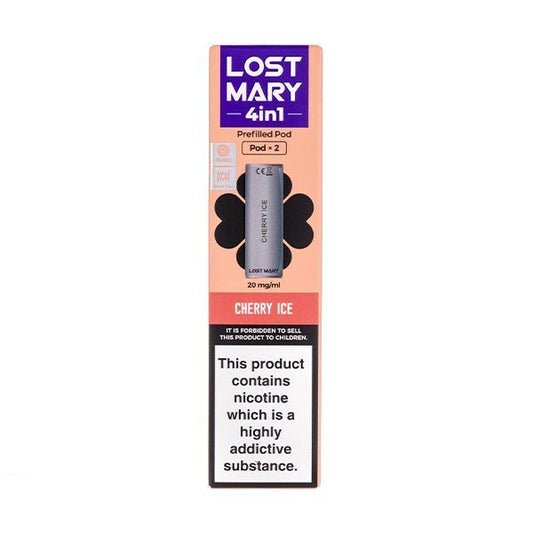 BUY 1 GET 1 FREE | Cherry Ice 4 - in - 1 Prefilled Pods by Lost MaryVAPE INDIA - Vape India