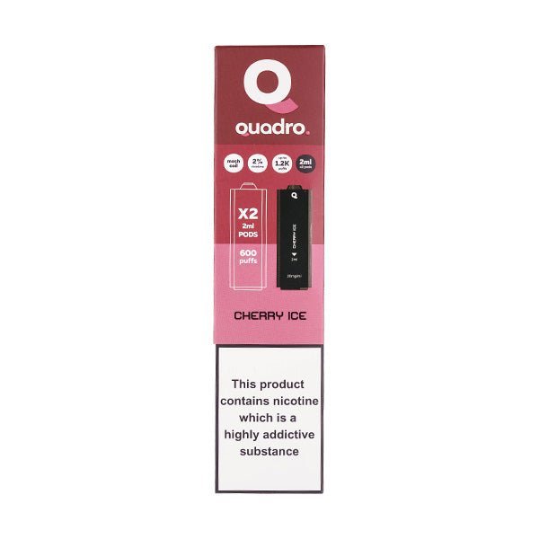 BUY 1 GET 1 FREE | Cherry Ice 4 in 1 Prefilled Pods by QuadroVAPE INDIA - Vape India