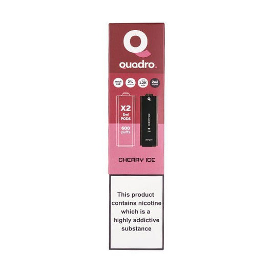 BUY 1 GET 1 FREE | Cherry Ice 4 in 1 Prefilled Pods by QuadroVAPE INDIA - Vape India