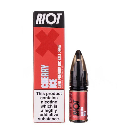 BUY 1 GET 1 FREE | Cherry Ice Nic Salt E - Liquid by Riot Squad XVAPE INDIA - Vape India