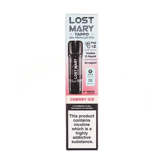 BUY 1 GET 1 FREE | Cherry Ice Tappo Prefilled Pods by Lost MaryVAPE INDIA - Vape India