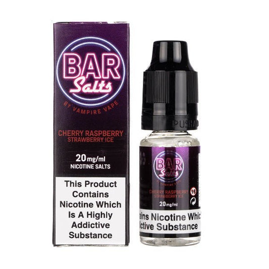BUY 1 GET 1 FREE | Cherry Raspberry Strawberry Ice Nic Salt E - Liquid by Vampire Vape Bar SaltsVAPE INDIA - Vape India