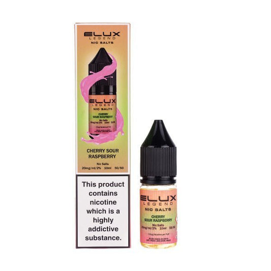 BUY 1 GET 1 FREE | Cherry Sour Raspberry Nic Salt E - Liquid by Elux LegendVAPE INDIA - Vape India