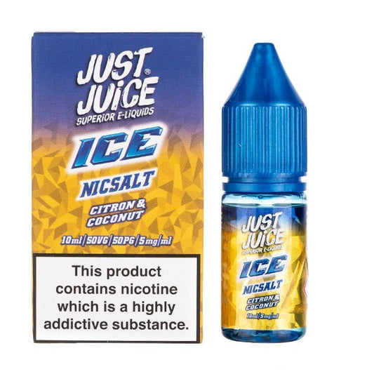 BUY 1 GET 1 FREE | Citron & Coconut Ice Nic Salt by Just Juice IceVAPE INDIA - Vape India