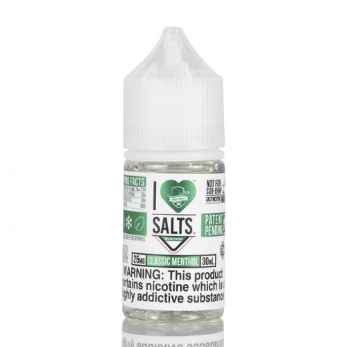 BUY 1 GET 1 FREE | Classic Menthol - I Love Salts| 30 Ml Vape Juice | 25MG, 50MG | Vape India - Vape India