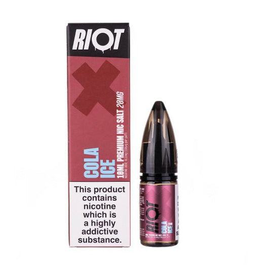 BUY 1 GET 1 FREE | Cola Ice Nic Salt E - Liquid by Riot Squad XVAPE INDIA - Vape India