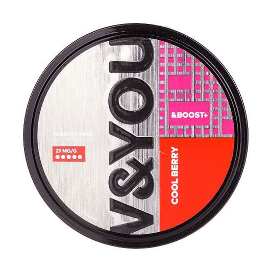BUY 1 GET 1 FREE | Cool Berry &Boost+ Nicotine Pouches by V&YOUVAPE INDIA - Vape India