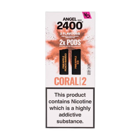 BUY 1 GET 1 FREE | Coral Edition 2 Vapes Bar Angel 2400 Prefilled PodsVAPE INDIA - Vape India