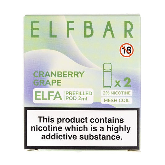 BUY 1 GET 1 FREE | Cranberry Grape Elfa Prefilled Pods by Elf BarVAPE INDIA - Vape India