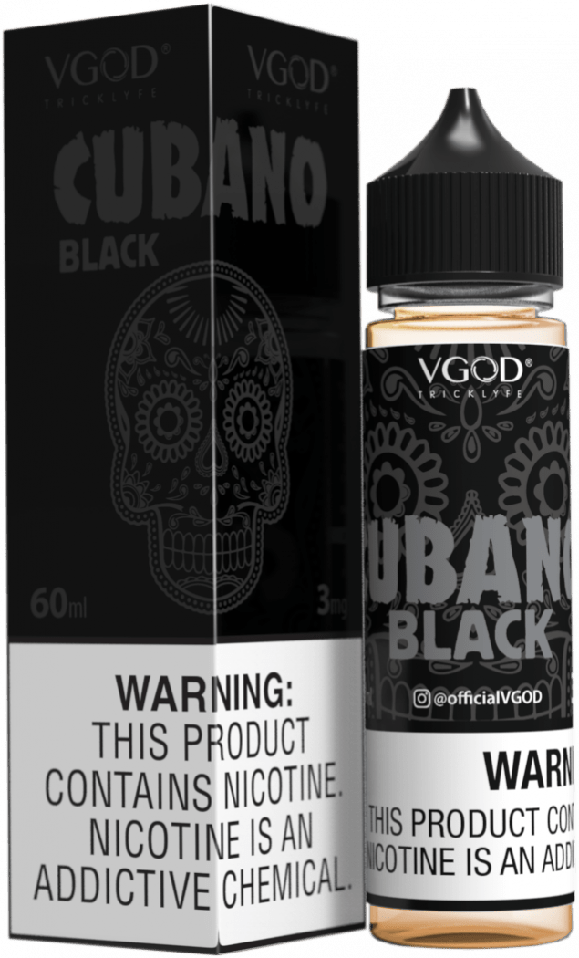BUY 1 GET 1 FREE | Cubano Black - VGod | 60ML Vape Juice | 3MG, 6MG, 12MG | Vape India - Vape India