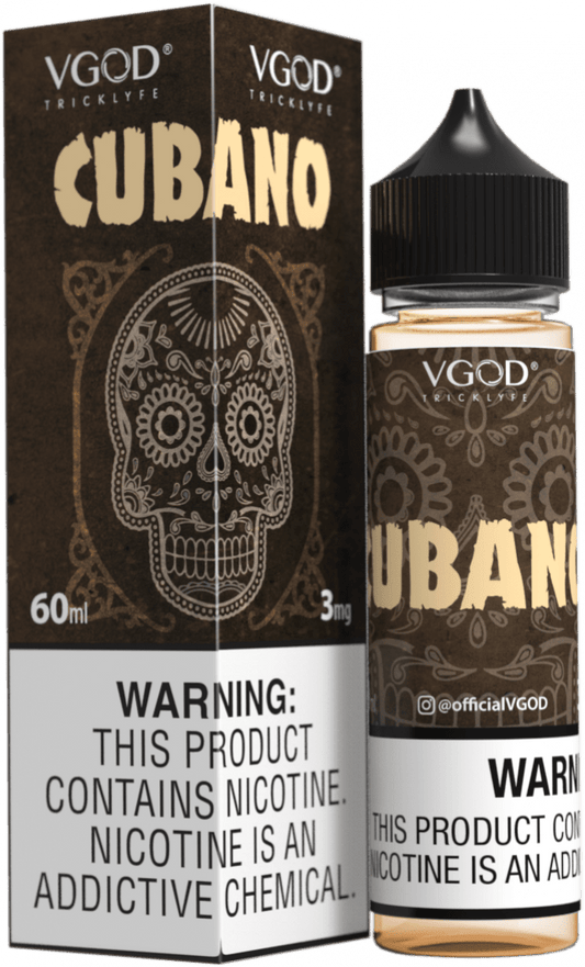 BUY 1 GET 1 FREE | Cubano - VGod | 60ML Vape Juice | 3MG, 6MG, 12MG | Vape India - Vape India
