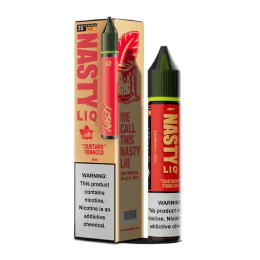 BUY 1 GET 1 FREE | Custard Tobacco - Nasty LIQ | 30ML Vape Juice | 35MG,50MG | Vape India - Vape India