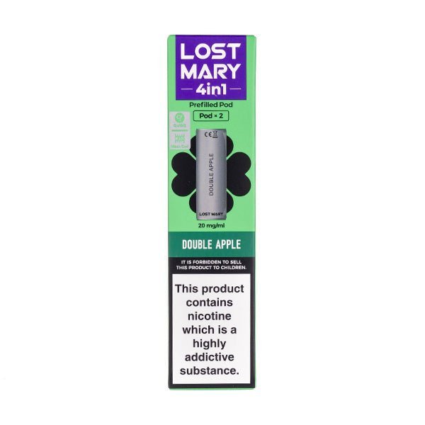BUY 1 GET 1 FREE | Double Apple 4 - in - 1 Prefilled Pods by Lost MaryVAPE INDIA - Vape India