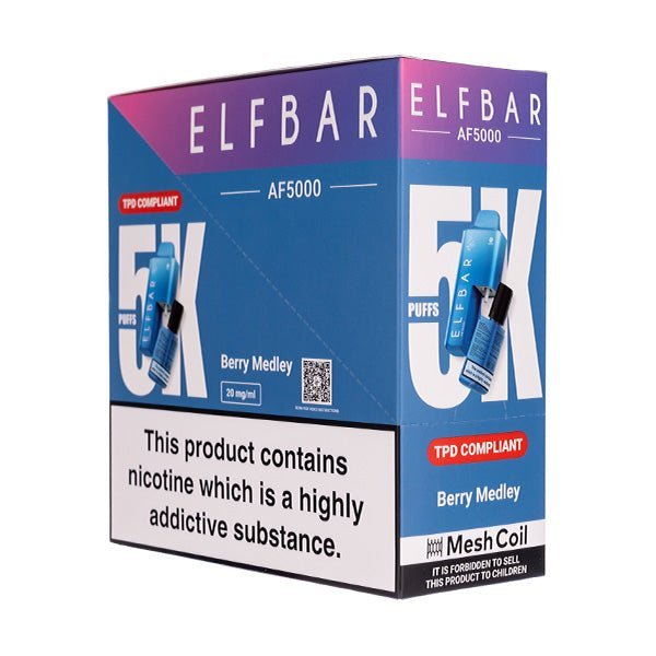 BUY 1 GET 1 FREE | Elf Bar AF5000 Disposable Vape [Pack of 5]VAPE INDIA - Vape India