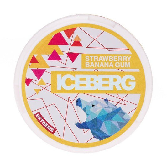BUY 1 GET 1 FREE | Extreme Strawberry Banana Gum Nicotine Pouches by IcebergVAPE INDIA - Vape India