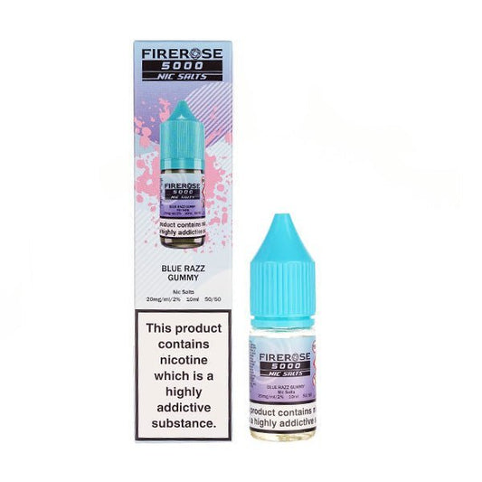 BUY 1 GET 1 FREE | Firerose 5000 Blue Razz Gummy Nic Salt E - Liquid by EluxVAPE INDIA - Vape India