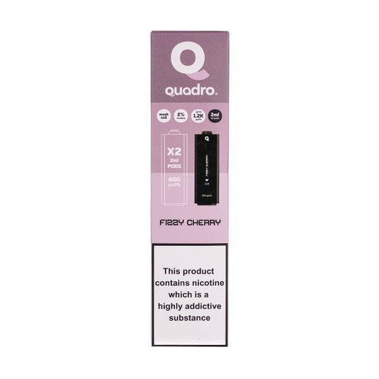 BUY 1 GET 1 FREE | Fizzy Cherry 4 in 1 Prefilled Pods by QuadroVAPE INDIA - Vape India