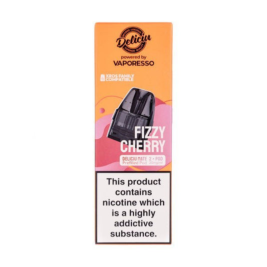 BUY 1 GET 1 FREE | Fizzy Cherry Deliciu Mate Prefilled Pods by DeliciuVAPE INDIA - Vape India