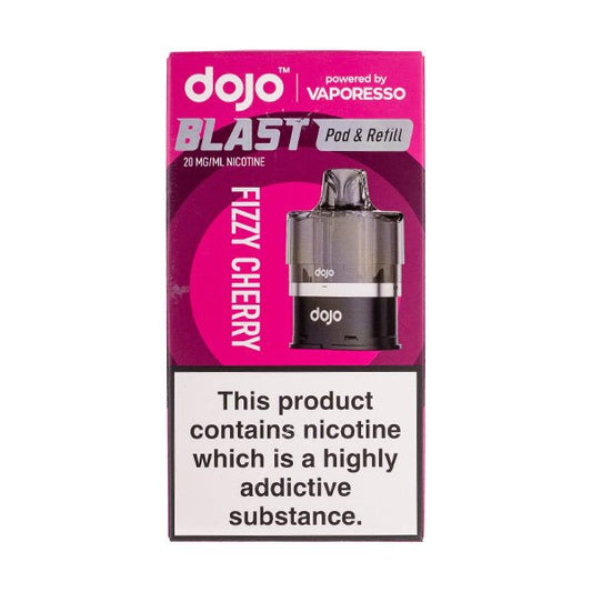 BUY 1 GET 1 FREE | Fizzy Cherry Dojo Blast 6000 Prefilled Pod + Refill by VaporessoVAPE INDIA - Vape India
