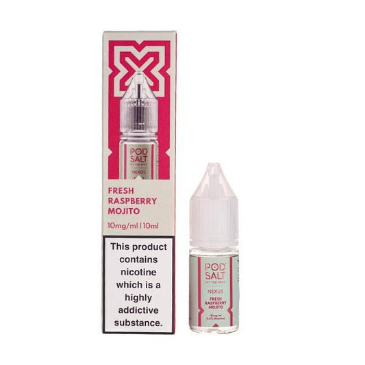 BUY 1 GET 1 FREE | Fresh Raspberry Mojito Nic Salt E - Liquid by Pod Salt NexusVAPE INDIA - Vape India