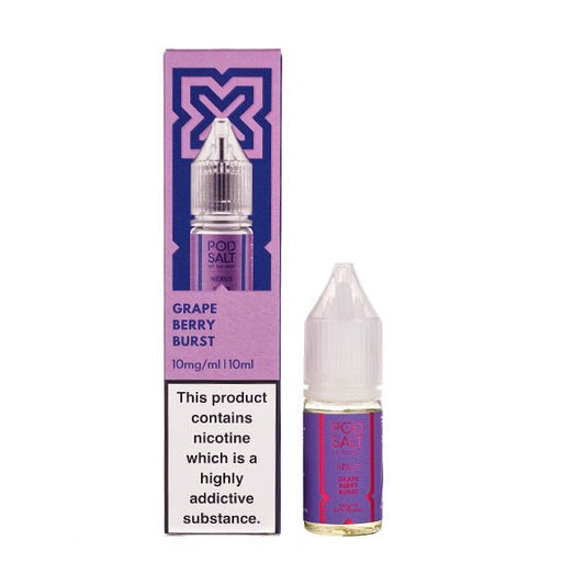 BUY 1 GET 1 FREE | Grape Berry Burst Nic Salt E - Liquid by Pod Salt NexusVAPE INDIA - Vape India