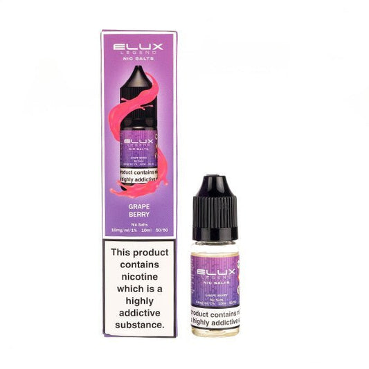 BUY 1 GET 1 FREE | Grape Berry Nic Salt E - Liquid by Elux LegendVAPE INDIA - Vape India