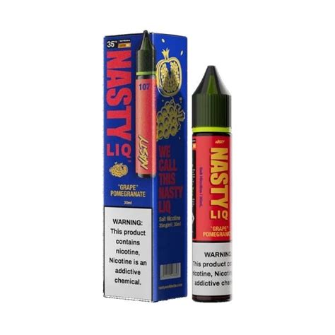 BUY 1 GET 1 FREE | Grape Pomegranate - Nasty LIQ | 30ML Vape Juice | 35MG, 50MG | Vape India - Vape India