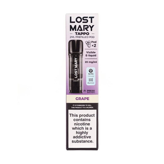 BUY 1 GET 1 FREE | Grape Tappo Prefilled Pods by Lost MaryVAPE INDIA - Vape India