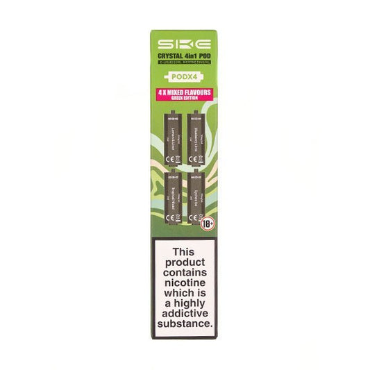 BUY 1 GET 1 FREE | Green Edition Crystal 4 in 1 Prefilled Pods by SKEVAPE INDIA - Vape India