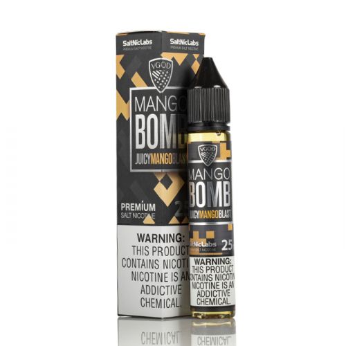 BUY 1 GET 1 FREE | Iced Mango Bomb - VGod SaltNic | 30ML Vape Juice | 25MG, 50MG | Vape India - Vape India